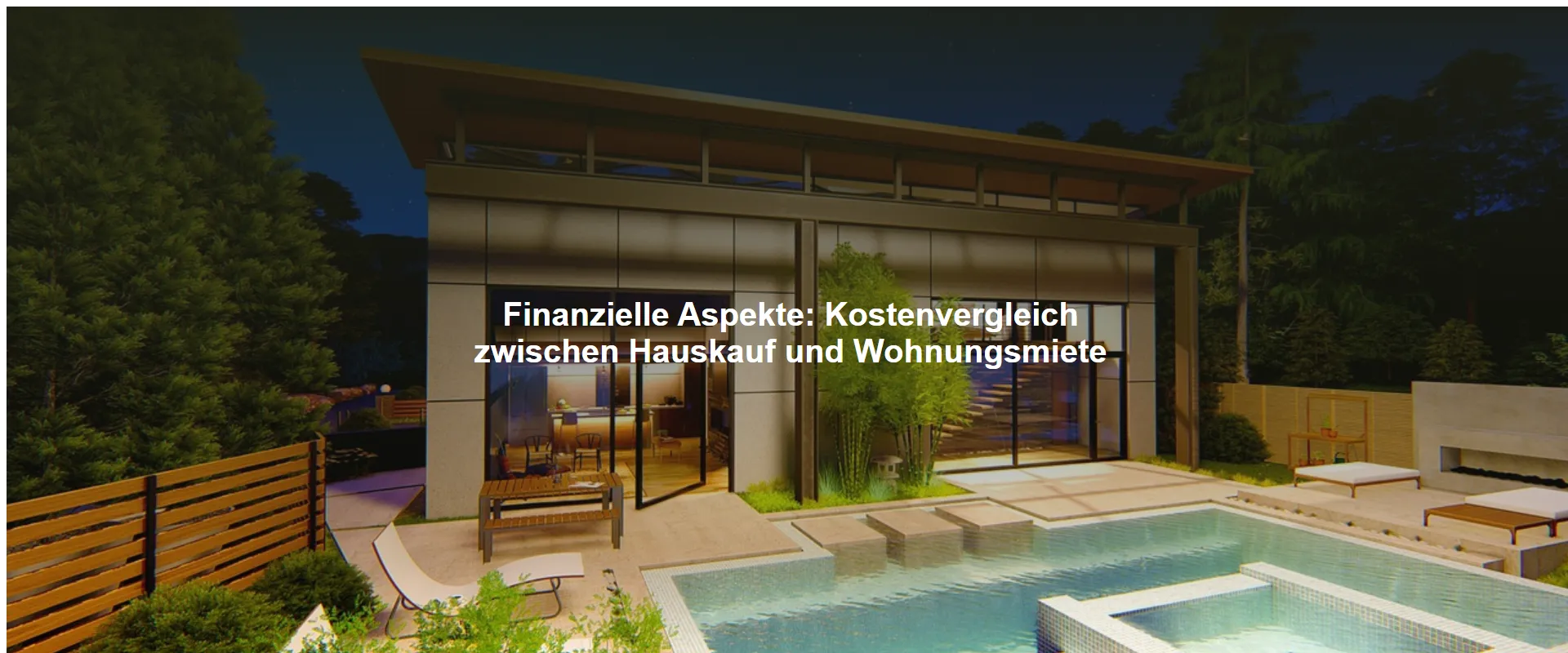 Finanzielle Aspekte: Kostenvergleich zwischen Hauskauf und Wohnungsmiete