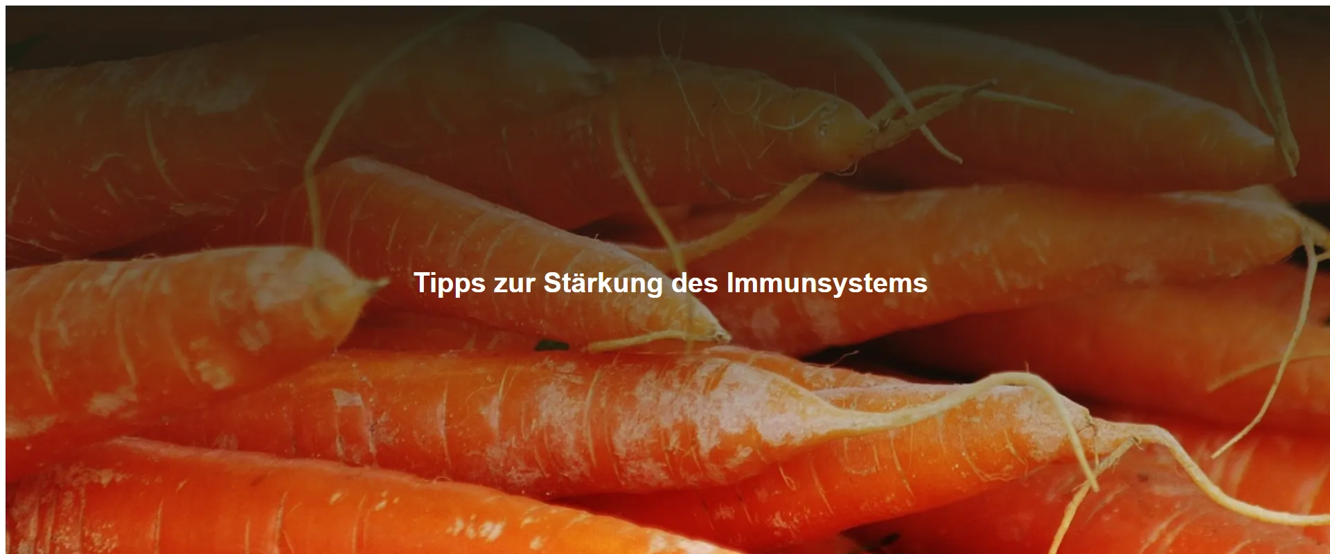 Tipps zur Stärkung des Immunsystems